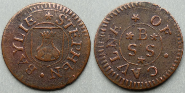 Calne, Stephen Baylie farthing token